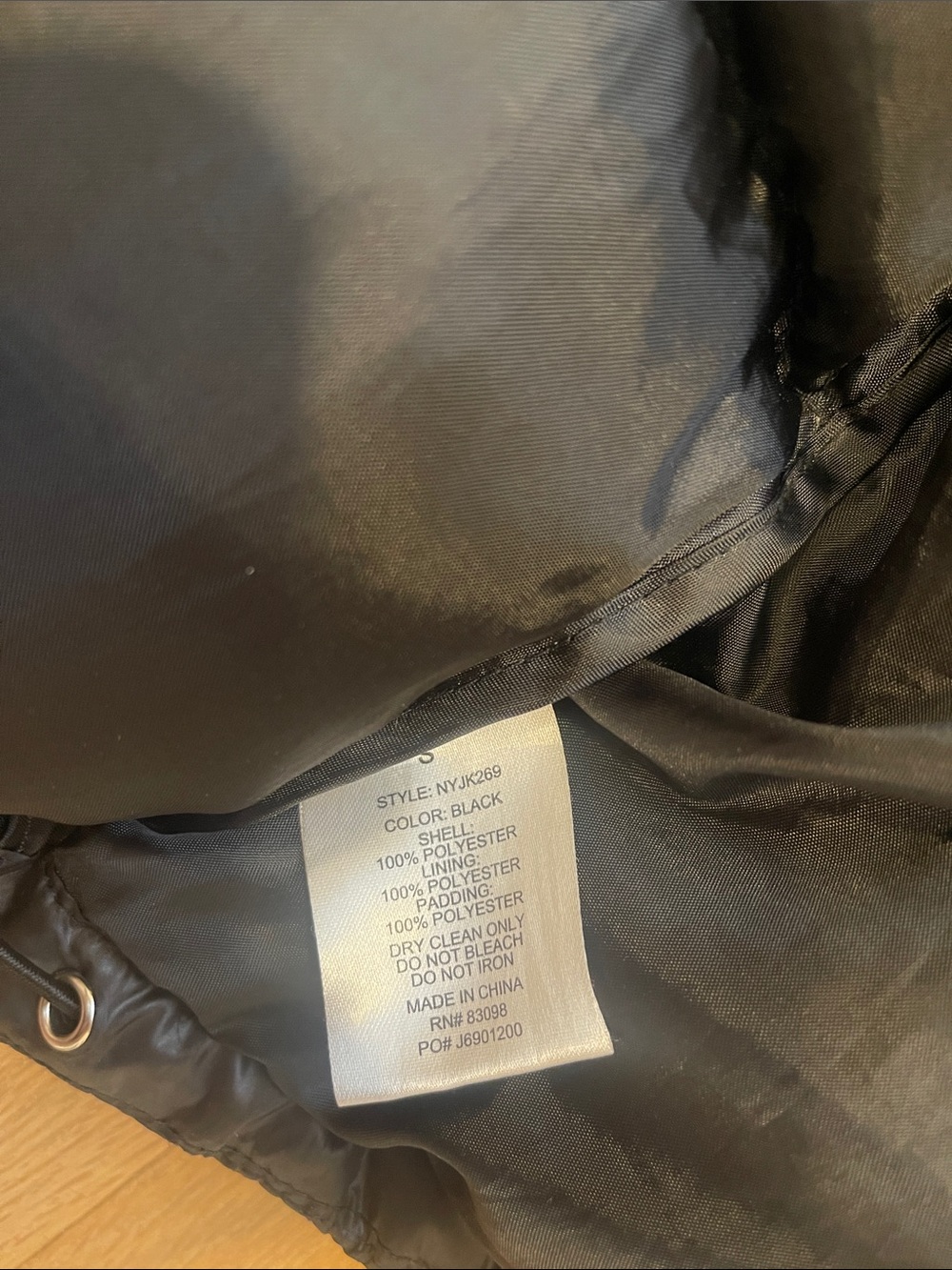 Women’s Black Puffer Jacket - size S - Picture 6 of 7